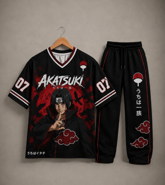 Akatsuki Anime Co-Ord Set – Premium Oversized Summer Jersey & Joggers
