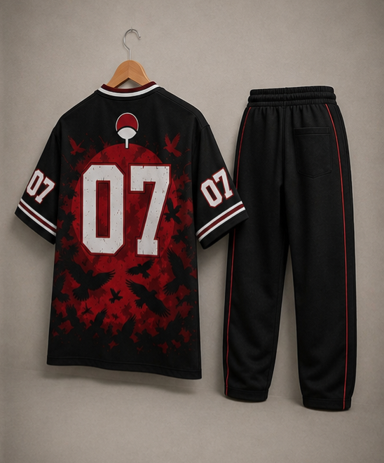 Akatsuki Anime Co-Ord Set – Premium Oversized Summer Jersey & Joggers